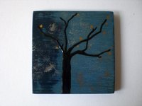 Chronos 6. Contre-plaqu&eacute;. 15x15 cm.